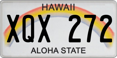HI license plate XQX272