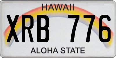 HI license plate XRB776