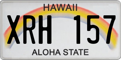 HI license plate XRH157
