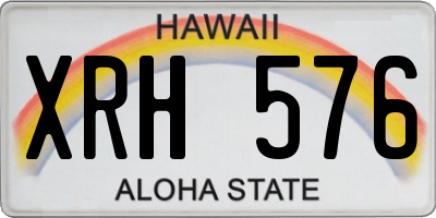 HI license plate XRH576