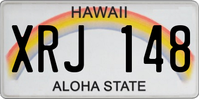 HI license plate XRJ148