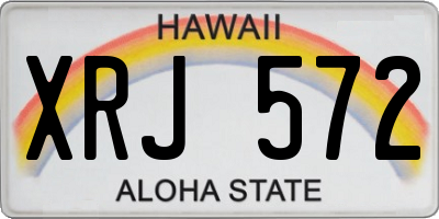 HI license plate XRJ572