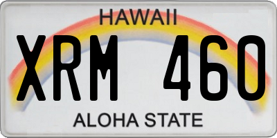 HI license plate XRM460
