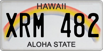 HI license plate XRM482