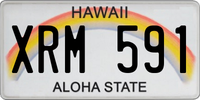 HI license plate XRM591