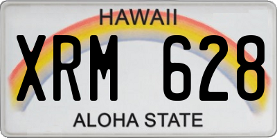 HI license plate XRM628