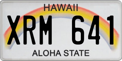 HI license plate XRM641