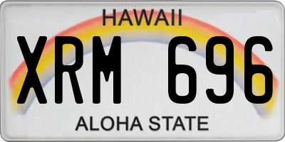 HI license plate XRM696