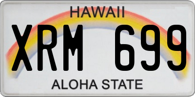HI license plate XRM699