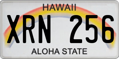 HI license plate XRN256