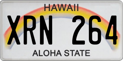 HI license plate XRN264