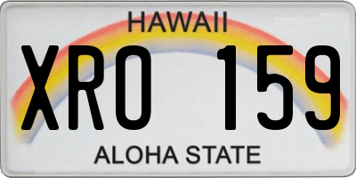 HI license plate XRO159