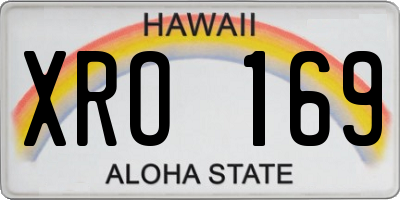 HI license plate XRO169
