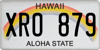 HI license plate XRO879