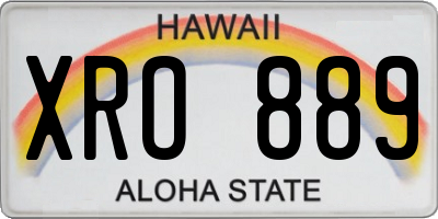 HI license plate XRO889