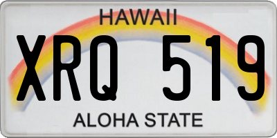 HI license plate XRQ519
