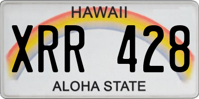 HI license plate XRR428