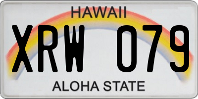 HI license plate XRW079