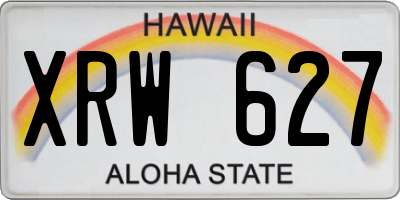 HI license plate XRW627