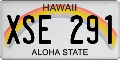 HI license plate XSE291