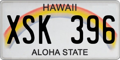 HI license plate XSK396
