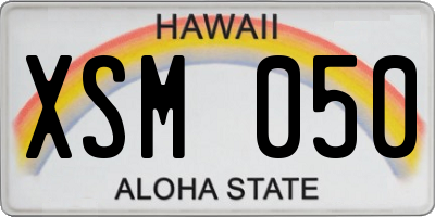 HI license plate XSM050