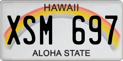 HI license plate XSM697