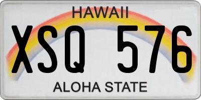 HI license plate XSQ576