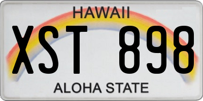 HI license plate XST898