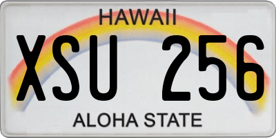 HI license plate XSU256