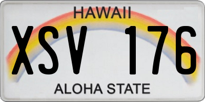 HI license plate XSV176