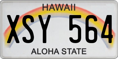 HI license plate XSY564