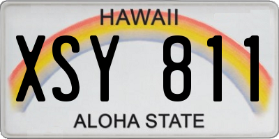 HI license plate XSY811