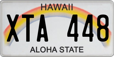 HI license plate XTA448