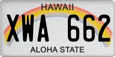 HI license plate XWA662