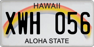 HI license plate XWH056