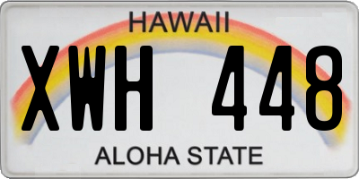 HI license plate XWH448