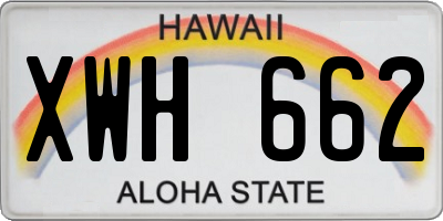 HI license plate XWH662