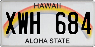 HI license plate XWH684
