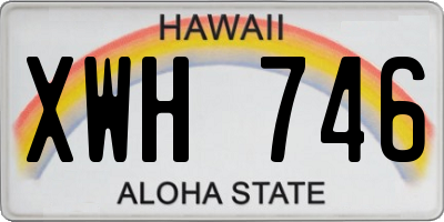 HI license plate XWH746
