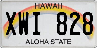 HI license plate XWI828