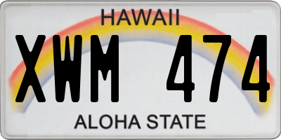 HI license plate XWM474