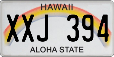 HI license plate XXJ394