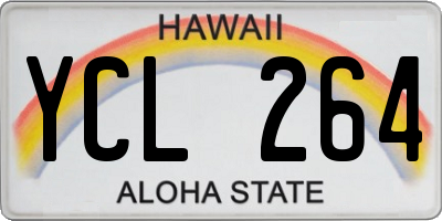 HI license plate YCL264