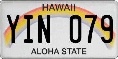 HI license plate YIN079