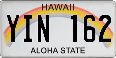 HI license plate YIN162