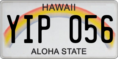 HI license plate YIP056
