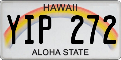HI license plate YIP272