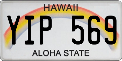 HI license plate YIP569