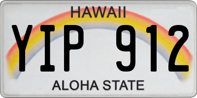 HI license plate YIP912